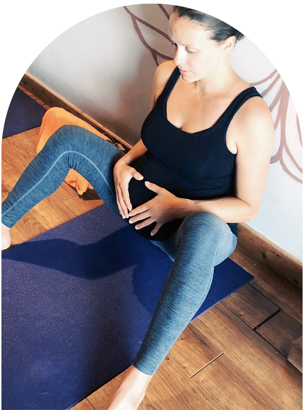 Prenatal Yoga Pose at Lahinch Yoga Studio